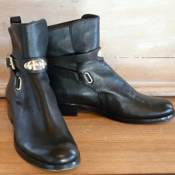 Michael Kors Leather Ankle Boots - Picture 3 of 9